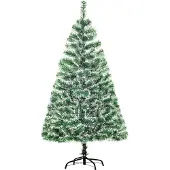 HOMCOM Weihnachtsbaum Christbaum Kunsttanne Tannenbaum mit Metallfuß