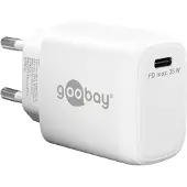 Goobay 25 W USB-C PD GaN Schnellladegerät weiß