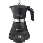 Ariete 1358, Elektrische Espressokanne, 480 W, Schwarz