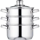 Kitchencraft Edelstahl Dreistöckiger Dampfgarer