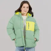 Lagooners Mädchen Brekon kurzer Daunenmantel Green Bay