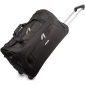Bellugio Mittelgroße Reisetasche auf Rädern Schwarz