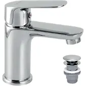 Novaservis Titania Cosmos - Waschtischarmatur mit Ablaufgarnitur, Click-Clack, Chrom 90203,0