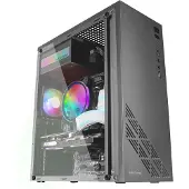 Mars Gaming MC100, PC, Schwarz, ATX, micro ATX, Mini-ITX, Gaming, Blau, Grün, Rot, 15,9 cm