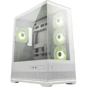 MSI MAG PANO 110R PZ WHITE, Midi Tower, PC, Weiß, ATX, micro ATX, Mini-ATX, Gehärtetes Glas, Gaming