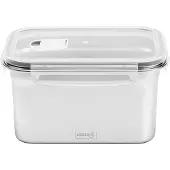 Lurch 00240895, Brotdose, Erwachsener, Edelstahl, Transparent, Kunststoff, Edelstahl, Einfarbig, 2 l