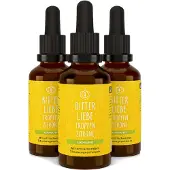 BitterLiebe - Tropfen Zitrone Alkoholfrei Bitterstoffe mit Zink vegan 300 ml
