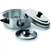 Ibili Ofen-Kasserolle 26 cm aus Edelstahl, silber