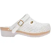 Scholl Uni Clog SUPERCOMFORT Schuh für Medizinisches Fachpersonal, Bianco, 39