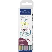 Faber-Castell Pitt Artist Pen Metallic 1.5 Tuschestift, 4er Etui (167304)