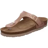 Rohde Damen Zehentrenner Pantolette Metallic-Optik Alba 5600, Größe:36 EU, Farbe