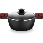 BRA Premiere A410320, 3 l, Schwarz, Rot, Aluminium, Keramik, Gas, Halogen, Induktion, Schwarz, Rot, Glas