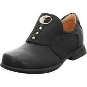 Think! Damen PENSA chromfrei gegerbte nachhaltige Halbschuhe, SCHWARZ 0000