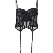 Hunkemoller Bustier Kat Schwarz