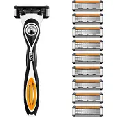 BIC Hybrid 5 Flex Rasierer Herren, Nassrasierer mit 10 Wechselklingen