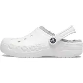 Crocs Uni Erwachsene Baya Lined Clog Clog, White/Light Grey, 48/49 EU