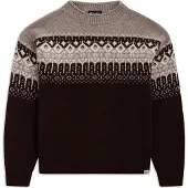 Bergans Steiro Knitted Wool Jumper dark chocolate/rock taupe/creme (25852) S