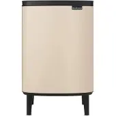 Brabantia Bo Hi Abfalleimer 12 l mit Soft-Close-Deckel, Abfallsammler mit heraus