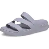Crocs Damen Getaway Riemchensandale, flach, Mauve Mist, 42 EU, Mauve Nebel, 42/4