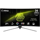 MSI MAG 345CQRDE, Gaming-Monitor (86 cm (34 Zoll), Schwarz, UWQHD, VA, Curved, AI-Vision, 180 Hz Panel)
