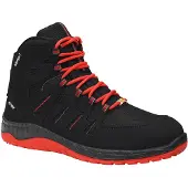 ELTEN Sicherheitsschuh "MADDOX Mid" Gr. 45, schwarz (schwarz, rot), 45, Obermaterial: 100% Textilmaterial TEXMAT., Schuhe, Sicherheitsschuh