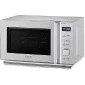 Caso MG 20 Cube, Arbeitsplatte, Grill-Mikrowelle, 20 l, 800 W, Tasten, Drehregler, Silber