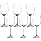 Leonardo Ciao+ Weißwein-Gläser 6er Set, Weißwein-Kelche mit gezogenem Stiel, spü