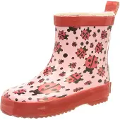 Playshoes Mädchen Gummistiefel Marienkäfer Nieder Schlupfstiefel, Rosa, 20 EU