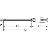 Ks Tools Berylliumplus Schraubendreher Schlitz 8x200mm