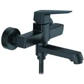 Ibergrif M13107B Wasserhahn für Badewanne und Dusche, mit Handbrause, Schlauch u