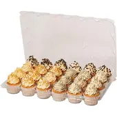 Pme 3er-Set wiederverwendbare Cupcake-Behälter aus Kunststoff (24 Mulden)