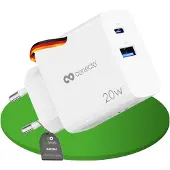 Conecto USB-C Ladegerät Netzteil Schnellladegerät Lader 20W PD QC weiß