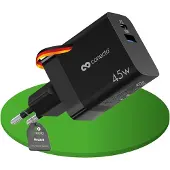 Conecto USB-C Ladegerät Netzteil Schnellladegerät Lader 45W PD QC schwarz