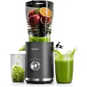 YASHE Entsafter, 300W Slow Juicer mit 148 mm Extra Großem Einfüllschacht für gan