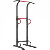 Novzep Power Tower höhenverstellbar Dip Station mit Klimmzugstange, Saugnäpfe Kraftstation für Zuhause