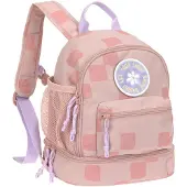 Lassig Kinderrucksack LÄSSIG "Pattern Party Mini Backpack rose", Kinder, Gr. B/H/T: 24,5cm x 27cm x 15,5cm, rose, Polyester, Rucksäcke Kinderrucksack