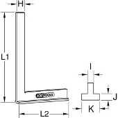 Ks Tools 300.0276 Anschlagwinkel, 500mm