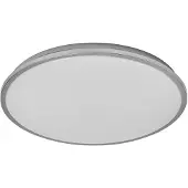 Ledvance ORBIS DUBLIN LED-Deckenleuchte 490mm, silber, 36W, 4150lm, warmweiße Lichtfarbe, sehr homogene Lichtverteilung, lange Lebensdauer, fest verbautes LED-Modul, rund, IP20 Schutzklasse, 3000K