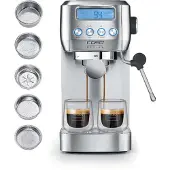 Caso EspressoGourmet Crema - Siebträgermaschine, Espressomaschine, mit Milchaufs
