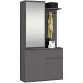 Akord Garderoben-Set Entro Graphit 95X35X183 Cm