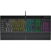 Corsair K55 RGB PRO, Volle Größe (100%), Kabelgebunden, USB, QWERTZ, RGB-LED, Schwarz