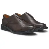 HUGO Oxford-Schuhe aus genarbtem Leder mit Zehenkappe Grösse 45