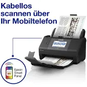 Epson WorkForce ES-590W, 215,9 x 6096 mm, 600 x 600 DPI, 30 Bit, 24 Bit, 8 Bit, 45 Seiten pro Minute