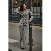 Freebird Yael Jumpsuit Grey Wash Größe: XL | Jumpsuits Outlet | Damen | Grau