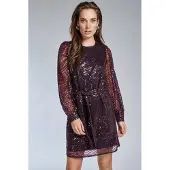 Freebird Dimphey Dress Wine Red Größe: L | Minikleider Outlet | Damen | Rot