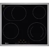 NEFF T16BD76N0, Edelstahl, Integriert, Keramik, Glaskeramik, 4 Zone(n), 4 Zone(n)