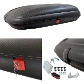 Famanu Dachbox 400 Liter - Carbonlook - Zentrale Verriegelung - Dachgepäckträger