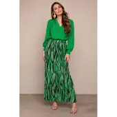 Freebird Cyrus Skirt Pop Green Größe: S | Maxiröcke Outlet | Damen | Grün