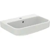 Ideal standard i.life S Waschtisch, 1 Hahnloch, mit Überlauf, 550x380mm, T458401, Farbe: Weiß