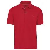 Trigema Poloshirt "Poloshirt DELUXE Piqué", Herren, Gr. 5XL, braun (kirsch), Piqué, 100% Baumwolle, Basic, lang, ohne Ausschnitt, Shirts Poloshirt